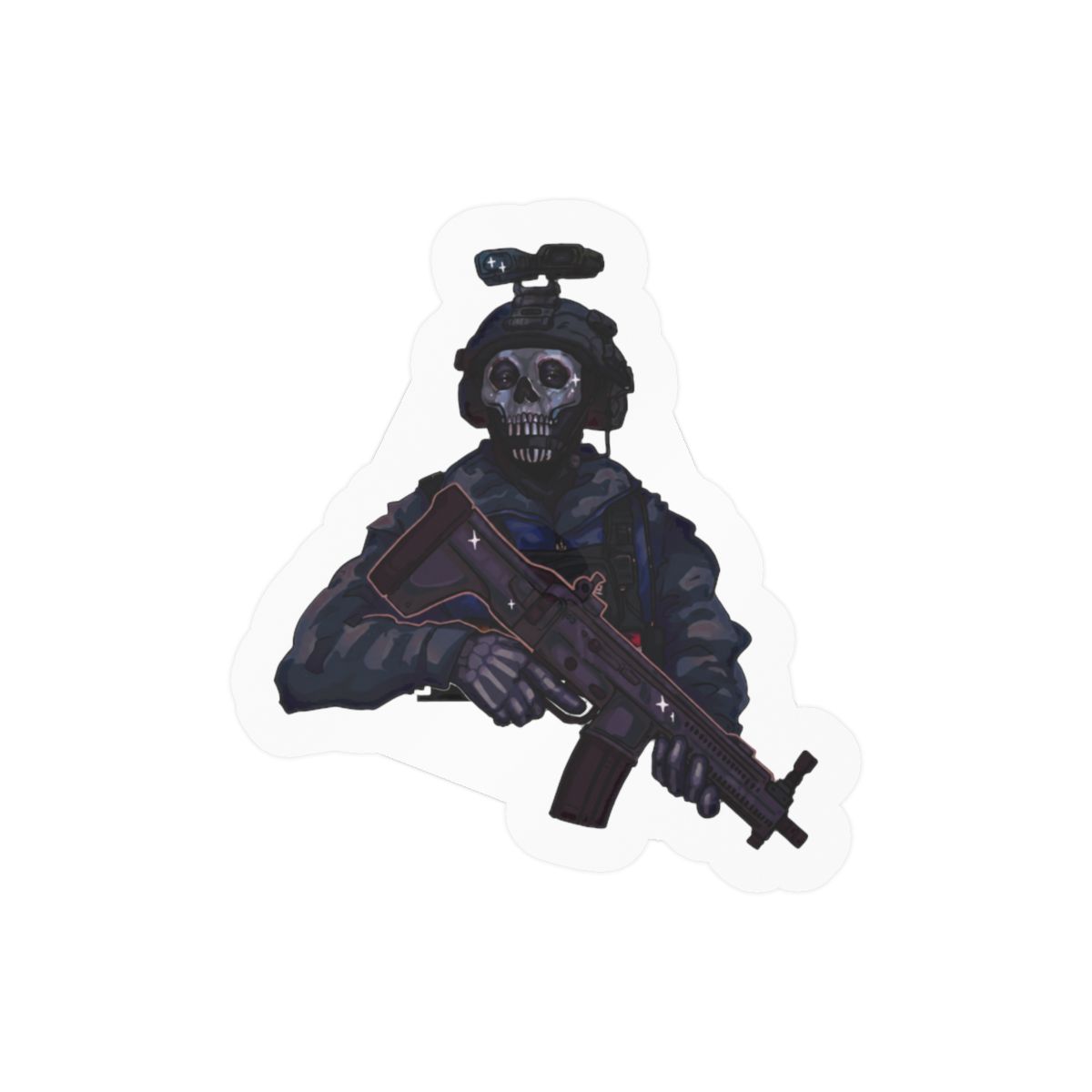 GG Ghost Sticker | Playful Vinyl Decal