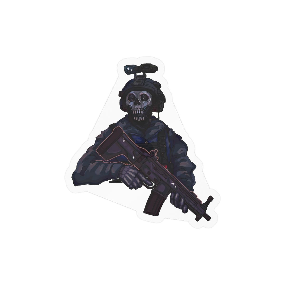 GG Ghost Sticker | Playful Vinyl Decal