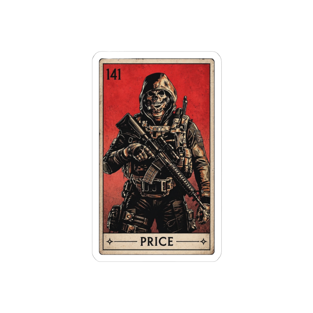 Modern Warfare 2 Tarot Cards Stickers | Bold Gaming Decals