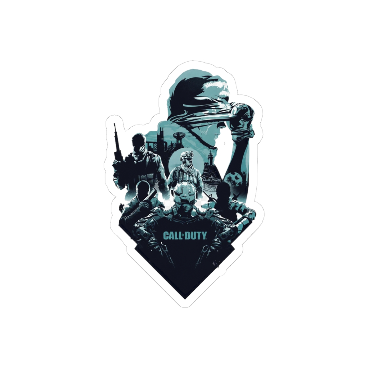 Soldier Open Mask Tactical Sticker