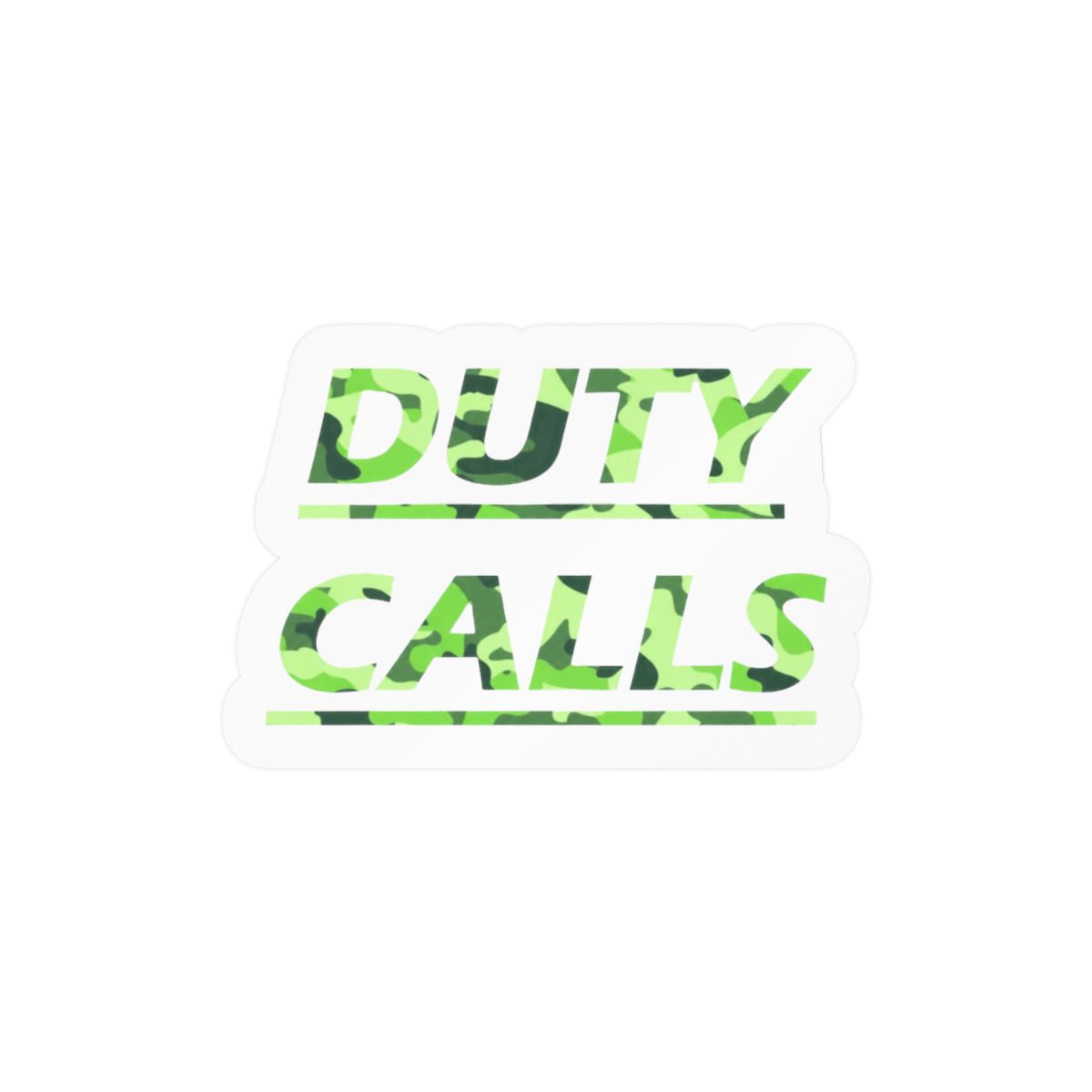 Duty Calls Funny Sticker | Playful Vinyl Decal