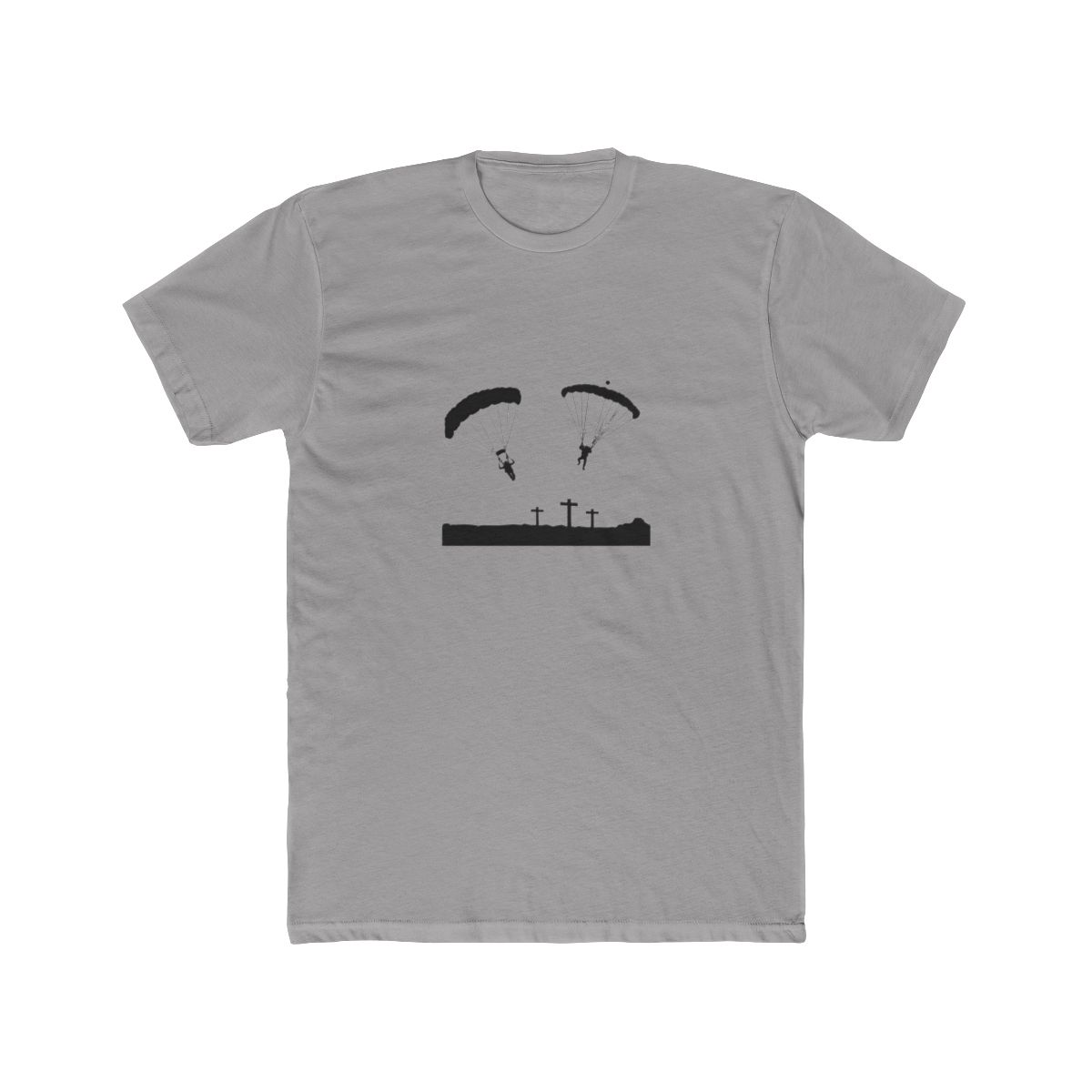 Epic Battlefield Paratrooper Landing T Shirt - Military History Gift