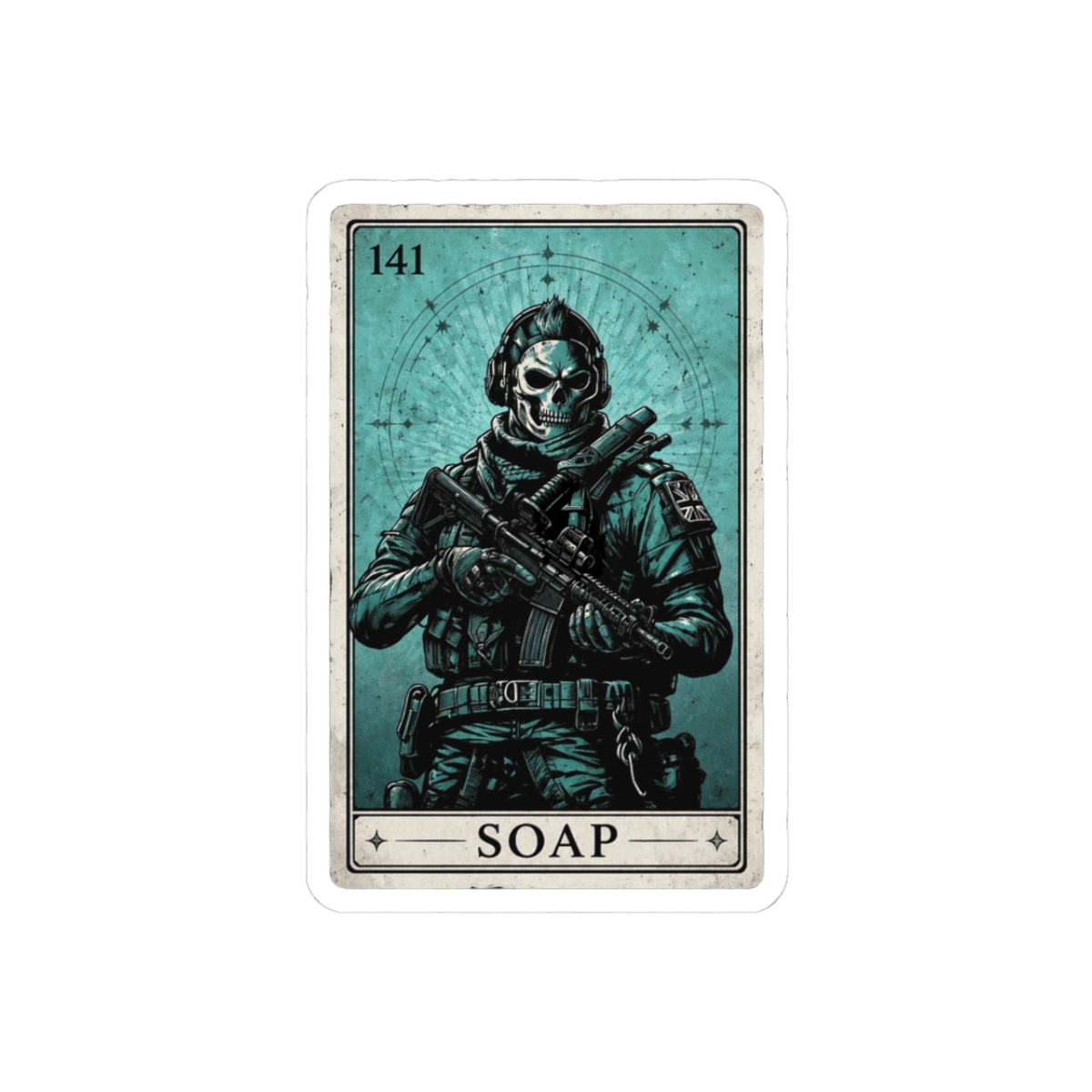 Modern Warfare 2 Tarot Cards Mystic Gamer Sticker