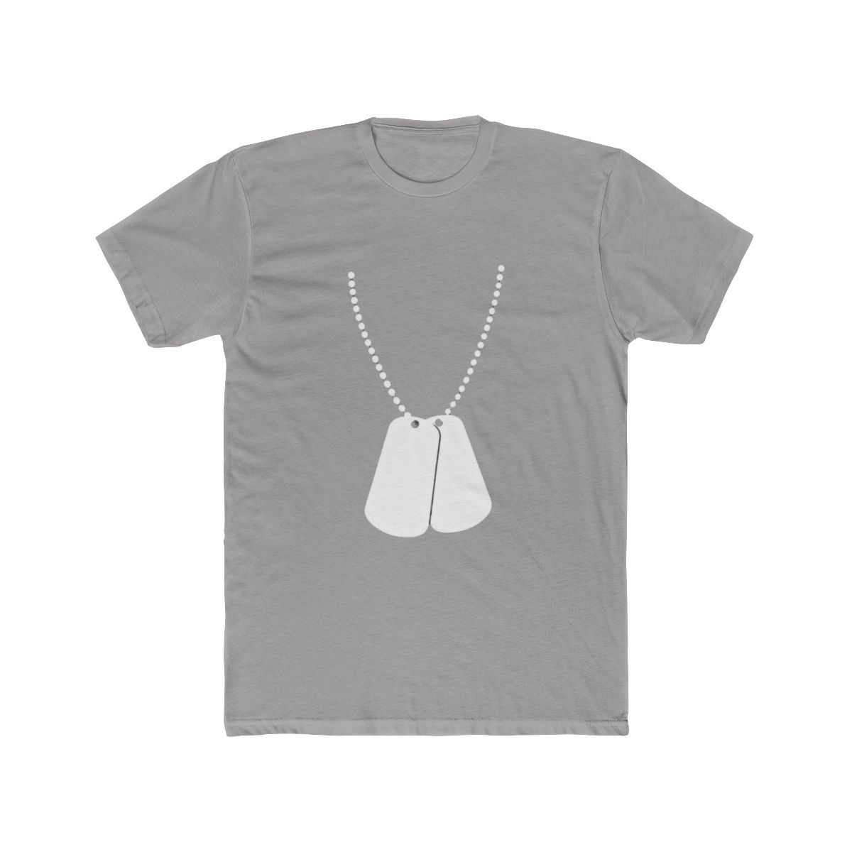 Bold Military Dog Tags Graphic T Shirt - Veteran Pride Gift