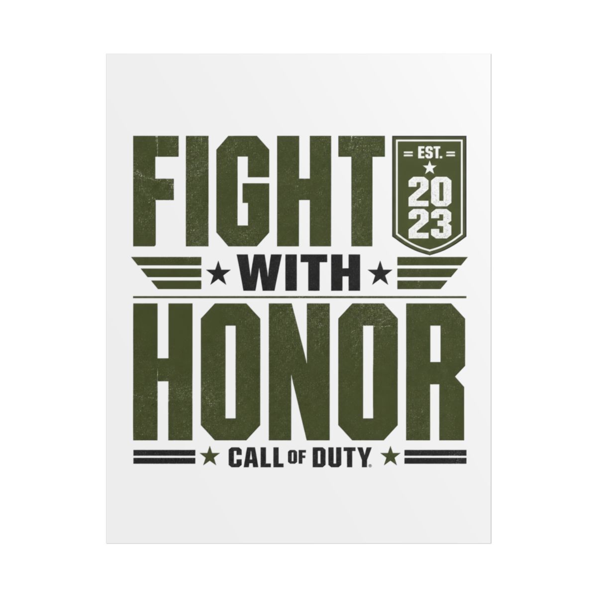 Call of Duty "Fight with Honor" Poster
