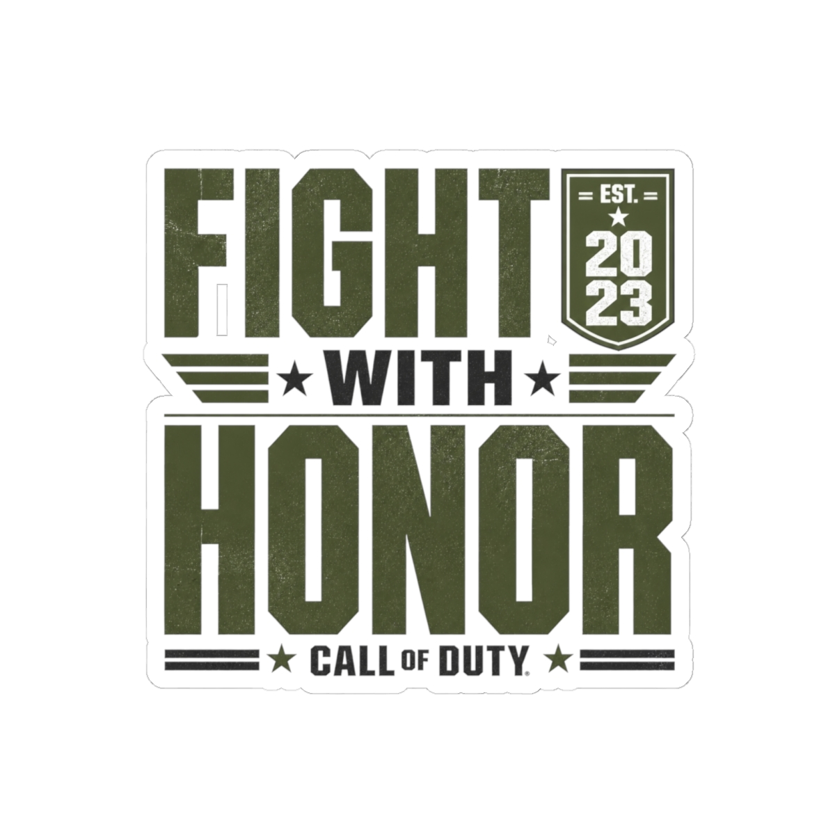 Call of Duty "Fight with Honor" Sticker