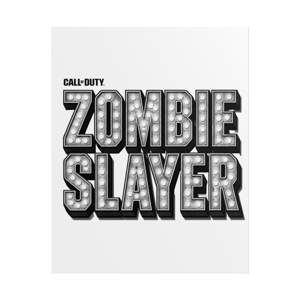 Call of Duty "Zombie Slayer" Poster - Call of Duty official Posters & Wall Art merch