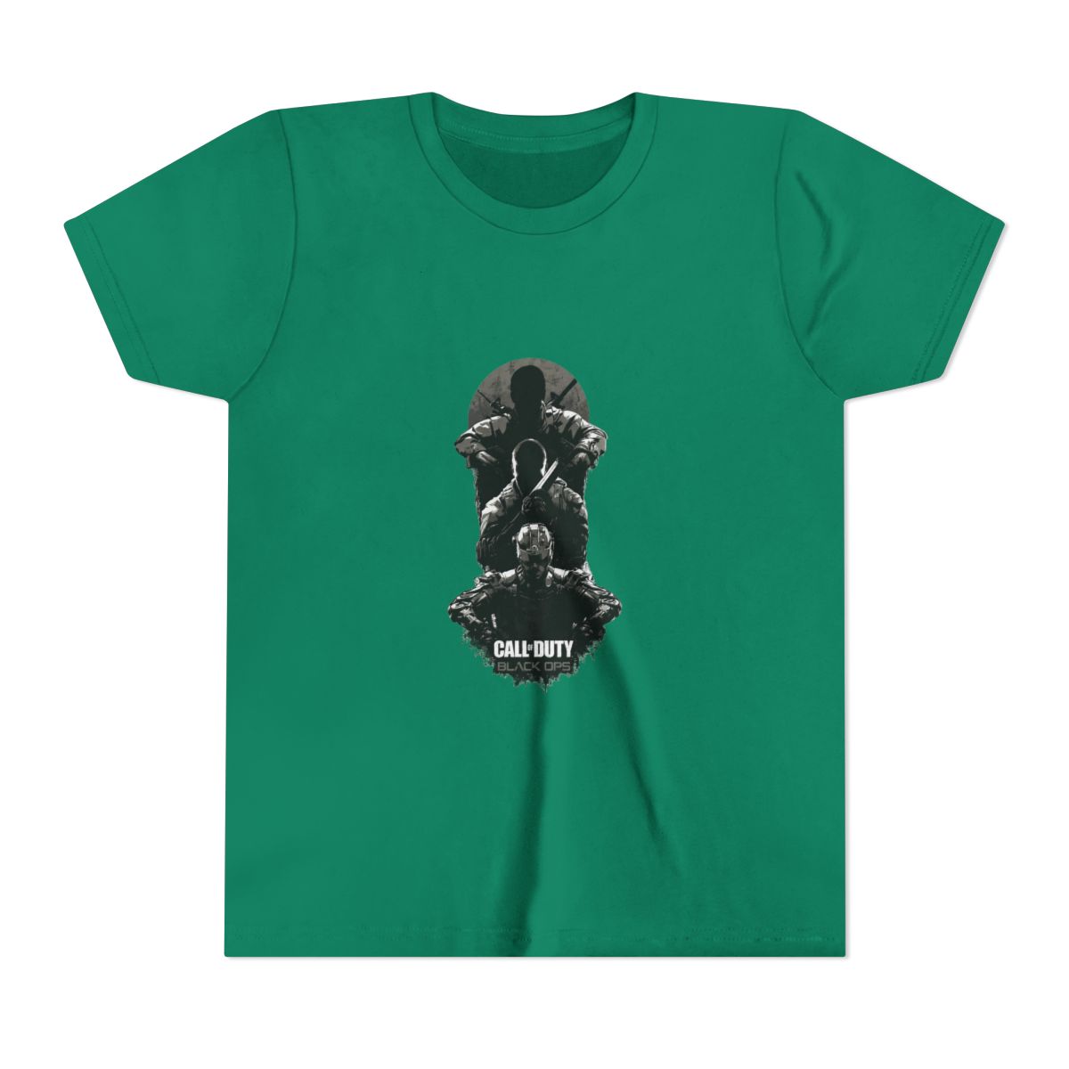 Bold Triple Soldier Military Graphic Kids T Shirt - Veteran Pride Gift
